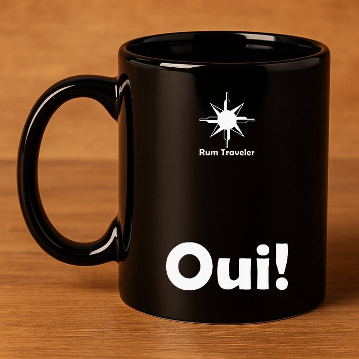 Rum Traveler Parlezvous Rhum 11oz C Handle Ceramic Mug