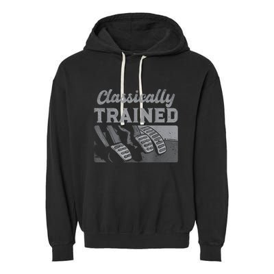 Racing Three Pedals Classically Trained Manual Transmission Garment-Dyed Fleece Hoodie