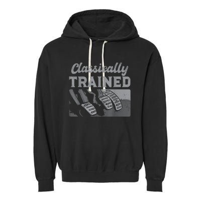 Racing Three Pedals Classically Trained Manual Transmission Garment-Dyed Fleece Hoodie