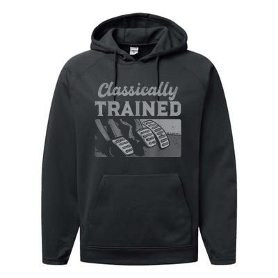 Racing Three Pedals Classically Trained Manual Transmission Performance Fleece Hoodie