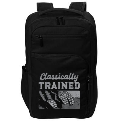 Racing Three Pedals Classically Trained Manual Transmission Impact Tech Backpack