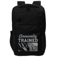 Racing Three Pedals Classically Trained Manual Transmission Impact Tech Backpack
