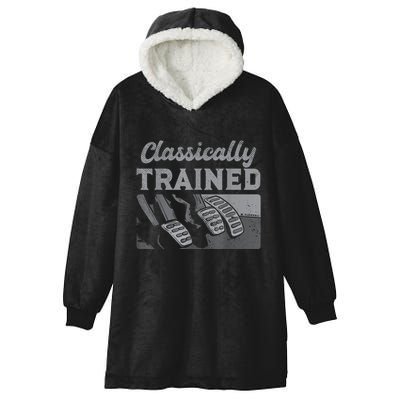 Racing Three Pedals Classically Trained Manual Transmission Hooded Wearable Blanket