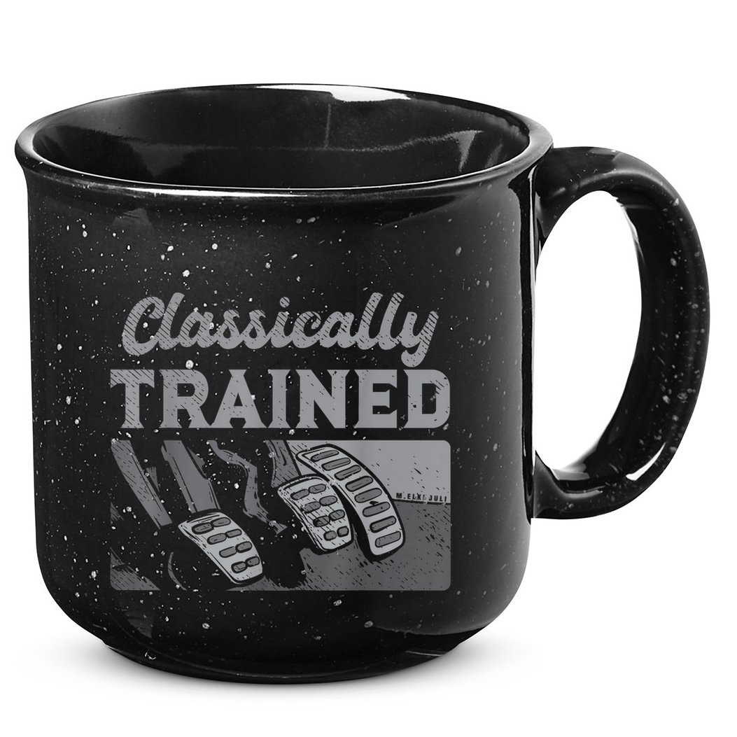 Racing Three Pedals Classically Trained Manual Transmission 15oz Campfire Ceramic Mug