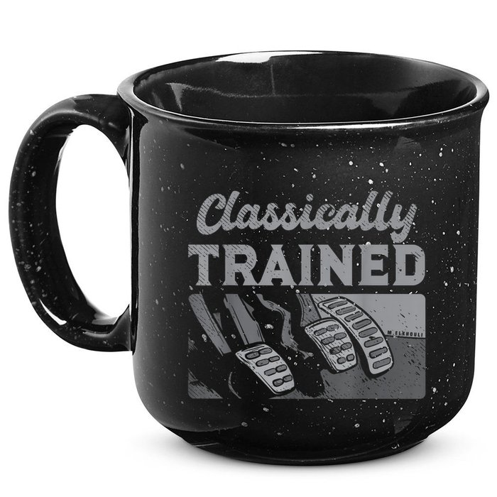 Racing Three Pedals Classically Trained Manual Transmission 15oz Campfire Ceramic Mug