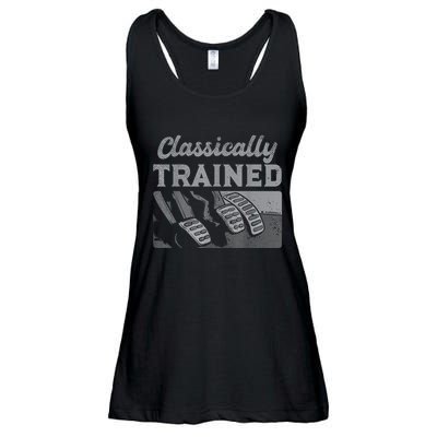 Racing Three Pedals Classically Trained Manual Transmission Ladies Essential Flowy Tank