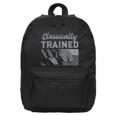 Racing Three Pedals Classically Trained Manual Transmission 16 in Basic Backpack