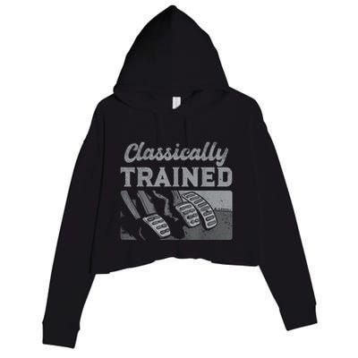 Racing Three Pedals Classically Trained Manual Transmission Crop Fleece Hoodie