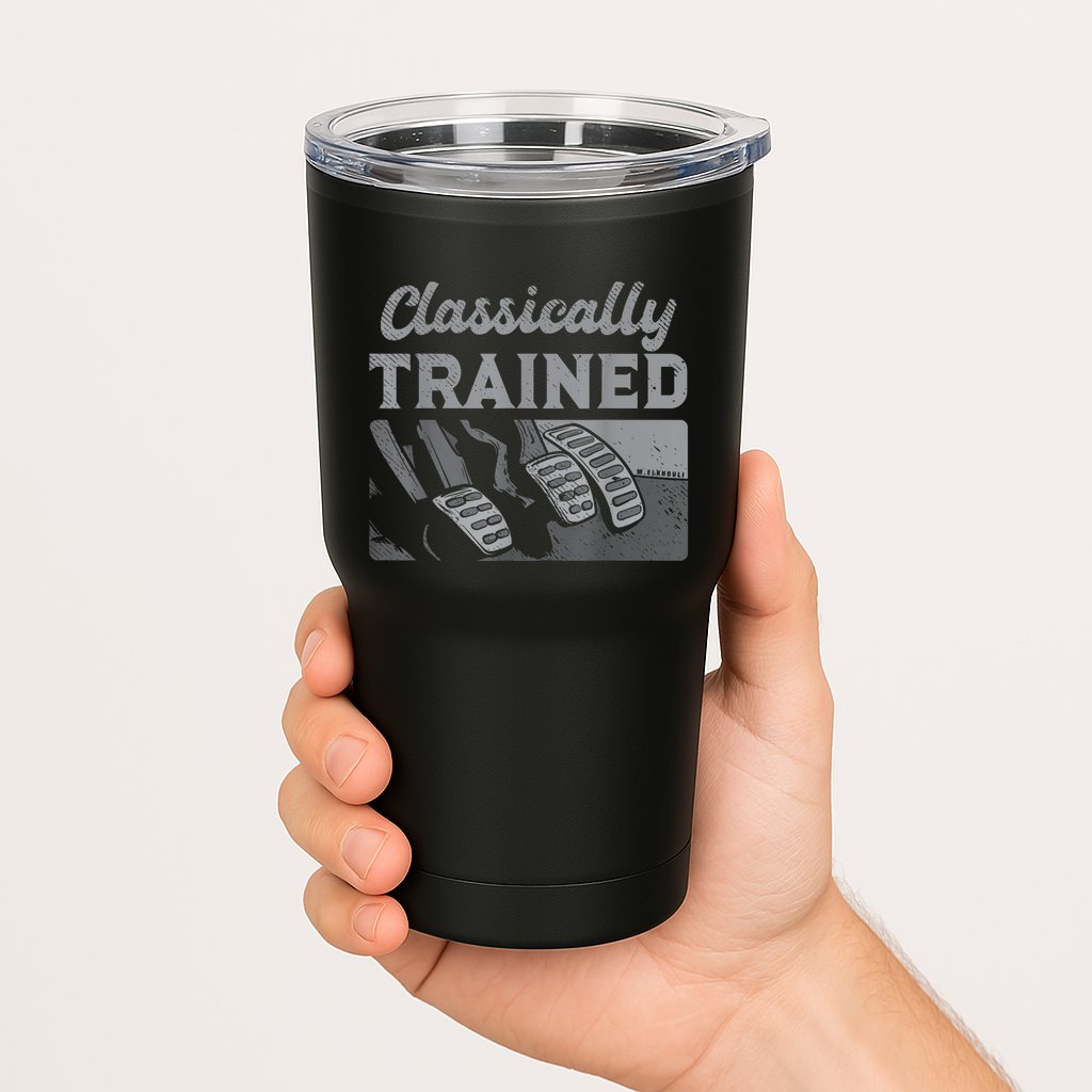 Racing Three Pedals Classically Trained Manual Transmission Tumbler