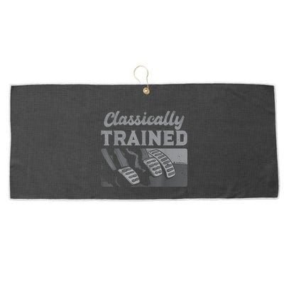 Racing Three Pedals Classically Trained Manual Transmission Large Microfiber Waffle Golf Towel