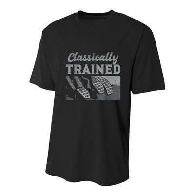 Racing Three Pedals Classically Trained Manual Transmission Youth Performance Sprint T-Shirt