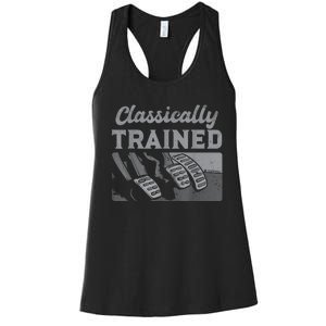 Racing Three Pedals Classically Trained Manual Transmission Women's Racerback Tank