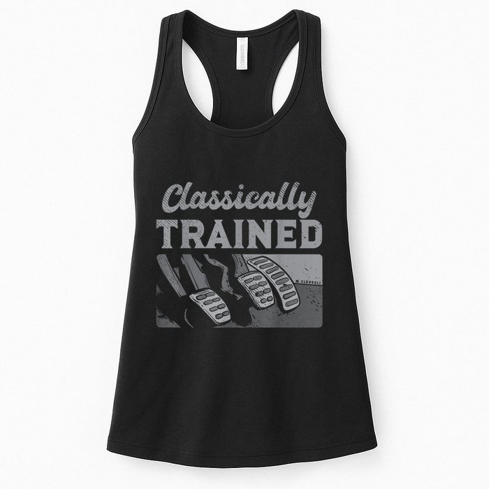 Racing Three Pedals Classically Trained Manual Transmission Womens Tank Top