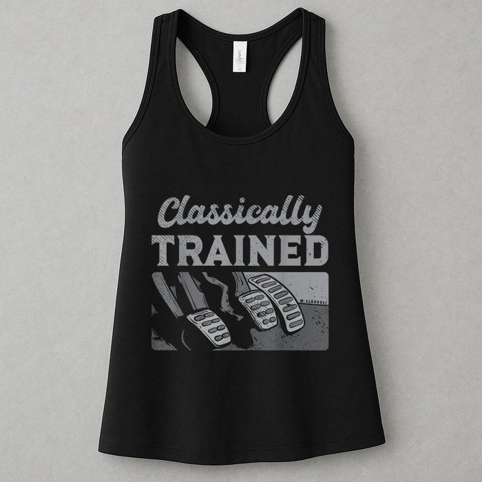 Racing Three Pedals Classically Trained Manual Transmission Womens Tank Top
