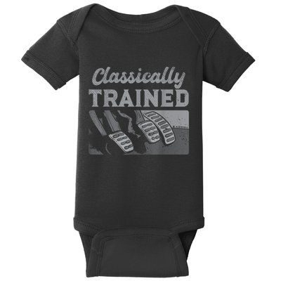 Racing Three Pedals Classically Trained Manual Transmission Baby Bodysuit