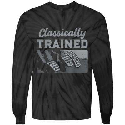 Racing Three Pedals Classically Trained Manual Transmission Tie-Dye Long Sleeve Shirt