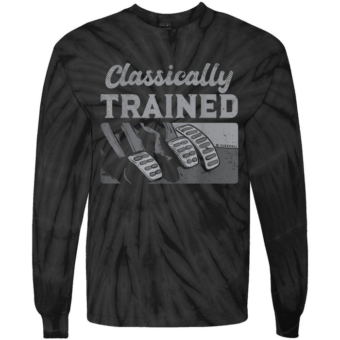 Racing Three Pedals Classically Trained Manual Transmission Tie-Dye Long Sleeve Shirt