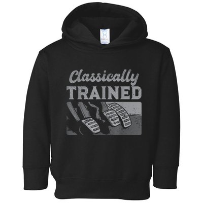 Racing Three Pedals Classically Trained Manual Transmission Toddler Hoodie