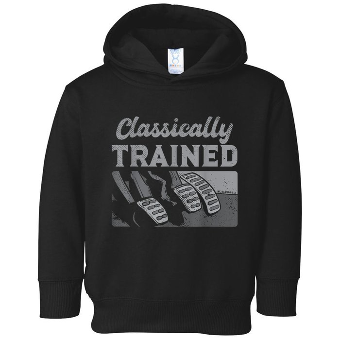 Racing Three Pedals Classically Trained Manual Transmission Toddler Hoodie