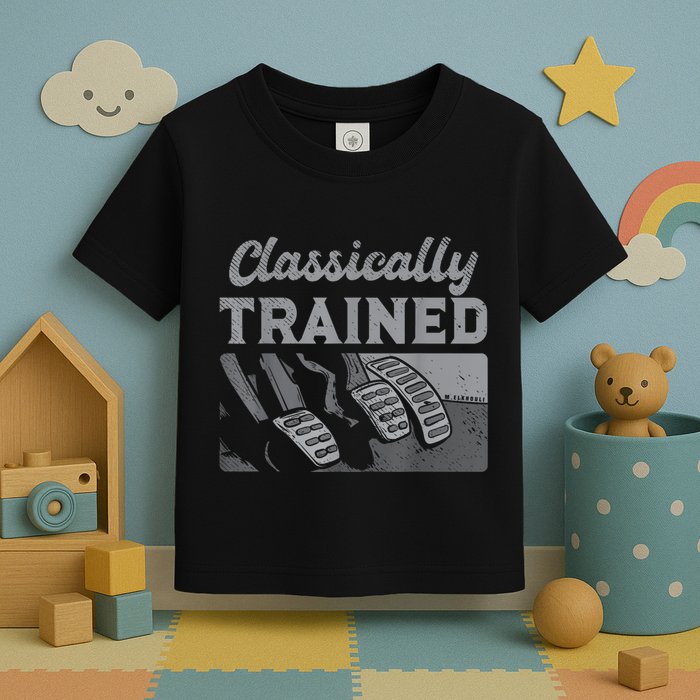 Racing Three Pedals Classically Trained Manual Transmission Toddler T-Shirt
