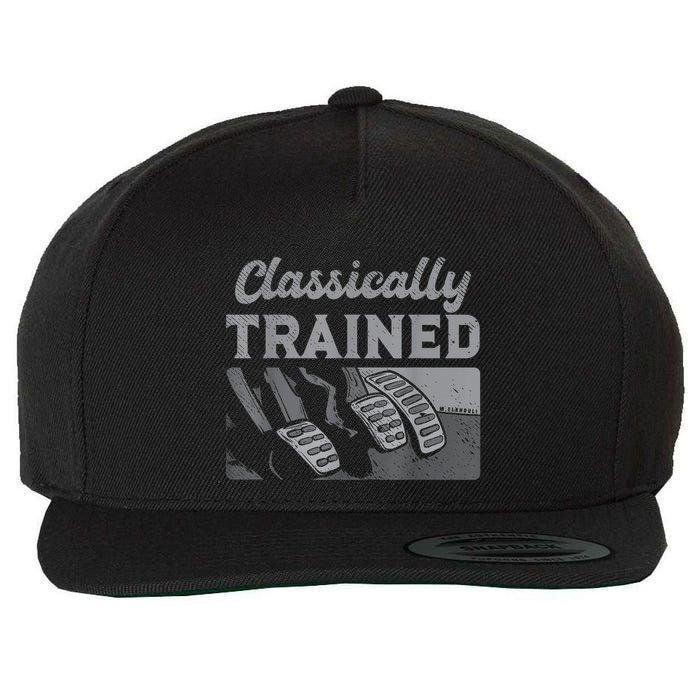 Racing Three Pedals Classically Trained Manual Transmission Wool Snapback Cap