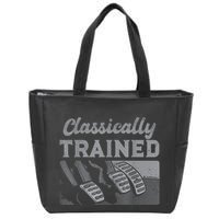 Racing Three Pedals Classically Trained Manual Transmission Zip Tote Bag