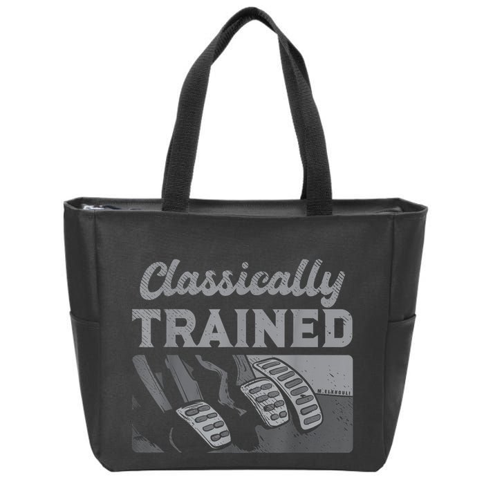 Racing Three Pedals Classically Trained Manual Transmission Zip Tote Bag