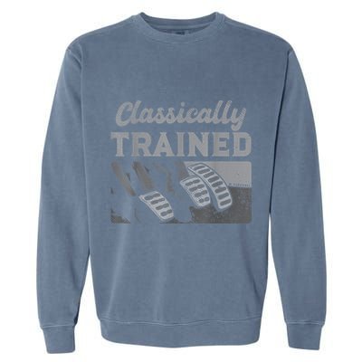 Racing Three Pedals Classically Trained Manual Transmission Garment-Dyed Sweatshirt