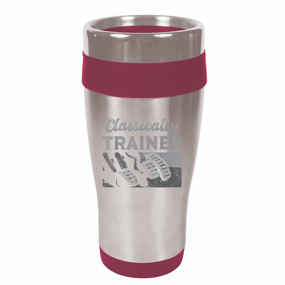 Racing Three Pedals Classically Trained Manual Transmission 16oz Travel Tumbler