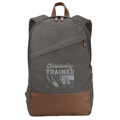 Racing Three Pedals Classically Trained Manual Transmission Cotton Canvas Backpack