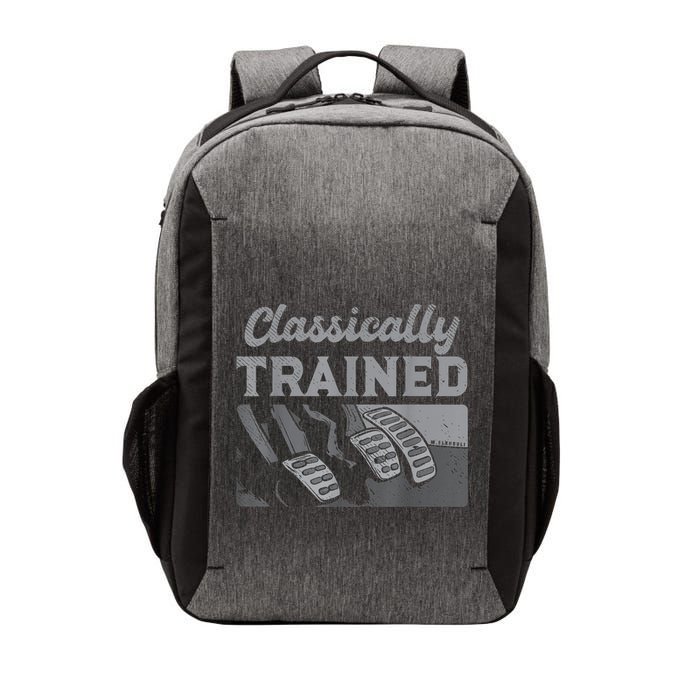 Racing Three Pedals Classically Trained Manual Transmission Vector Backpack