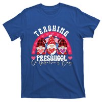 Rainbow Teaching Preschool On Valentine's Day Teacher Gift T-Shirt