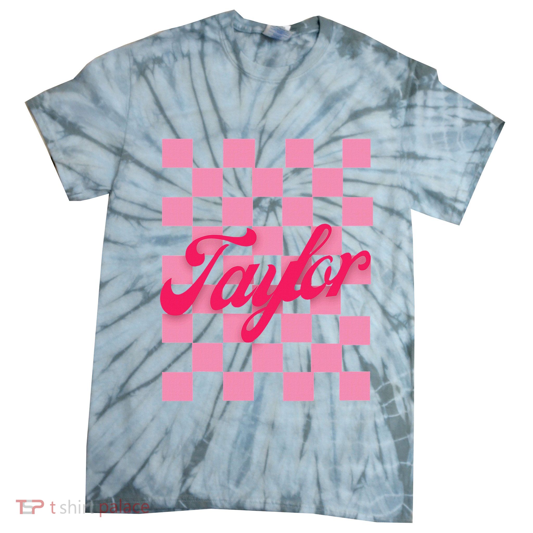 Retro Taylor Personalized Groovy Birthday Girl Design Tie-Dye T-Shirt