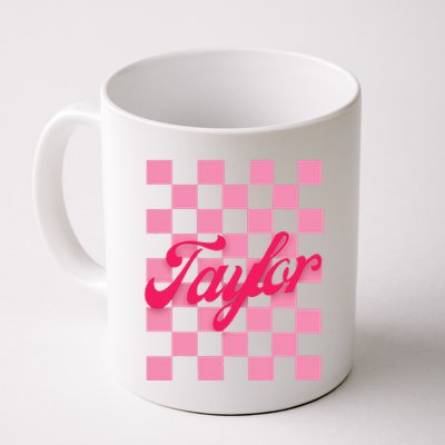 Retro Taylor Personalized Groovy Birthday Girl Design Mug