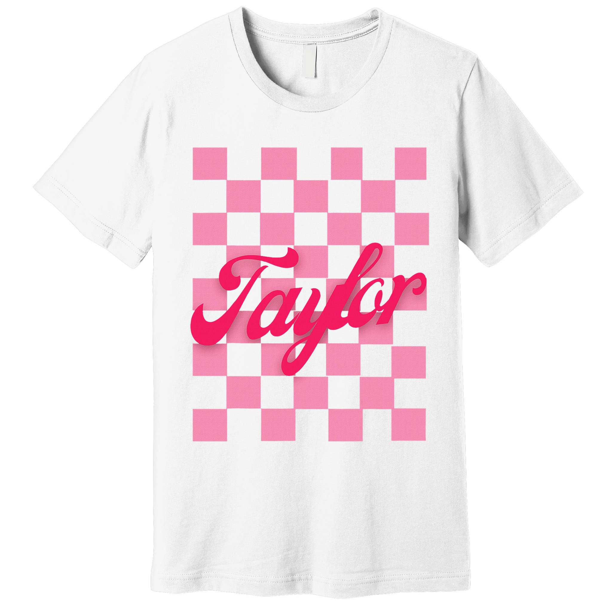 Retro Taylor Personalized Groovy Birthday Girl Design Premium T-Shirt