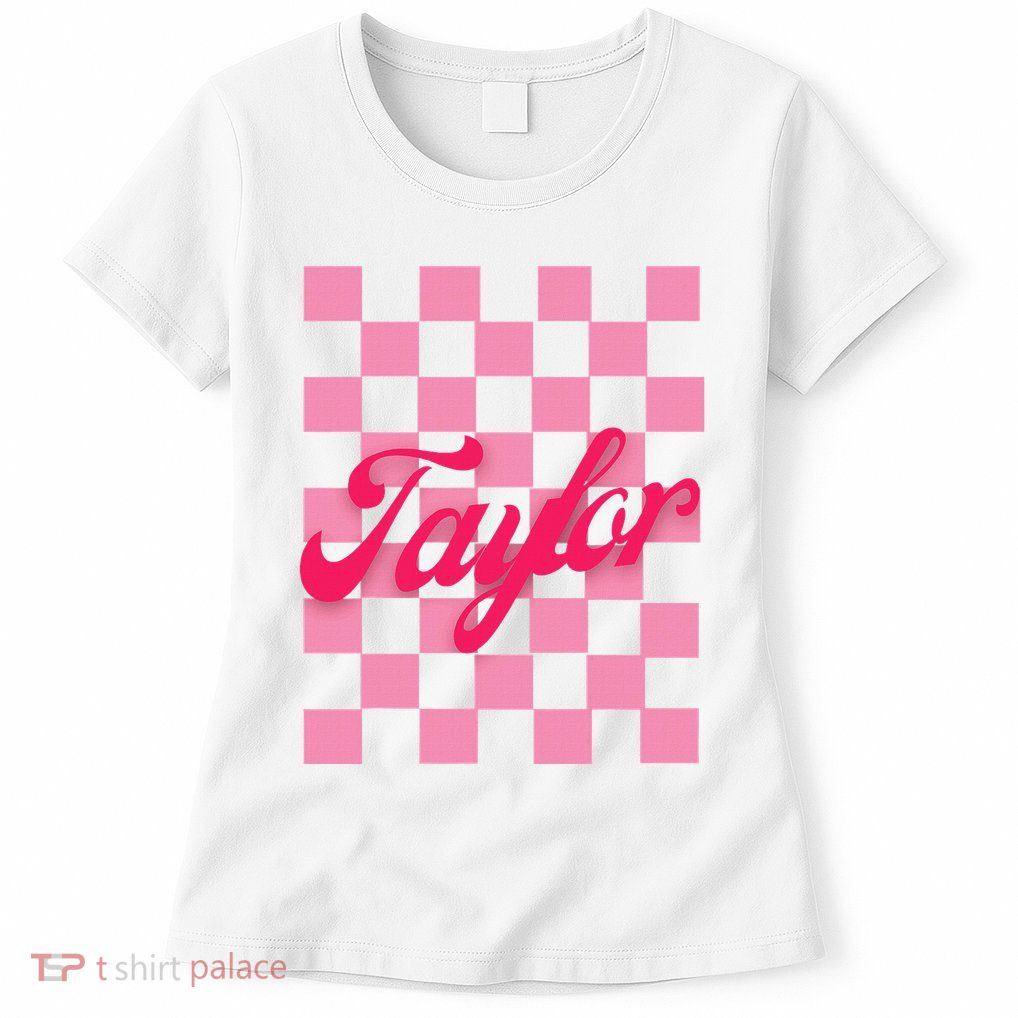 Retro Taylor Personalized Groovy Birthday Girl Design Womens T-Shirt