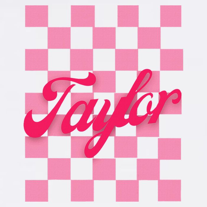 Retro Taylor Personalized Groovy Birthday Girl Design Short Acrylic Beanie