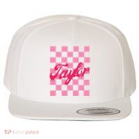 Retro Taylor Personalized Groovy Birthday Girl Design Wool Snapback Cap