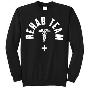 Rehab Team Pocket Outfit Physical Therapy Month Sweatshirt