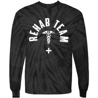 Rehab Team Pocket Outfit Physical Therapy Month Tie-Dye Long Sleeve Shirt