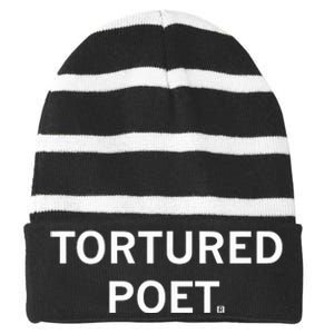 Raygun Tortured Poet Striped Beanie with Solid Band