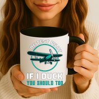 Rc Test Pilot If I Duck Model Airplane Vintage Rc Plane Gift Mug