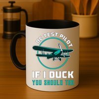 Rc Test Pilot If I Duck Model Airplane Vintage Rc Plane Gift Mug