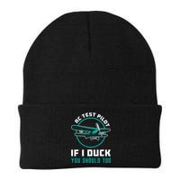 Rc Test Pilot If I Duck Model Airplane Vintage Rc Plane Gift Beanie