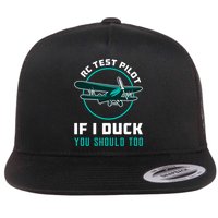 Rc Test Pilot If I Duck Model Airplane Vintage Rc Plane Gift Flatbill Hat