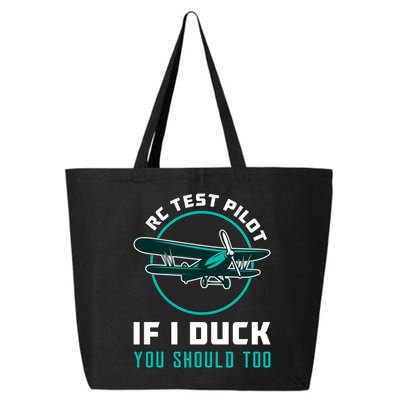 Rc Test Pilot If I Duck Model Airplane Vintage Rc Plane Gift 25L Jumbo Tote