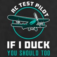 Rc Test Pilot If I Duck Model Airplane Vintage Rc Plane Gift Trucker Hat