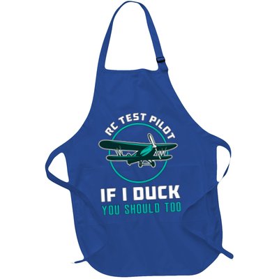 Rc Test Pilot If I Duck Model Airplane Vintage Rc Plane Gift Apron