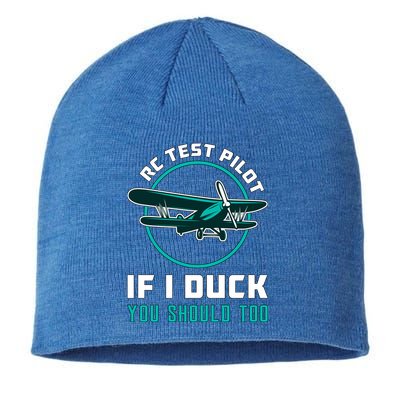 Rc Test Pilot If I Duck Model Airplane Vintage Rc Plane Gift Sustainable Beanie