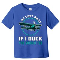 Rc Test Pilot If I Duck Model Airplane Vintage Rc Plane Gift Toddler T-Shirt